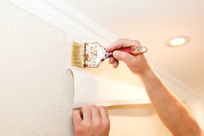 Pose de papier peint à Bloye — revêtements muraux et toiles de verre
